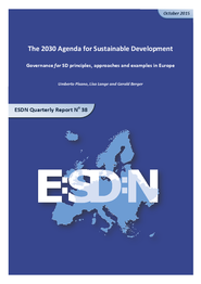2030 Agenda: Governance for SD Approaches in Europe