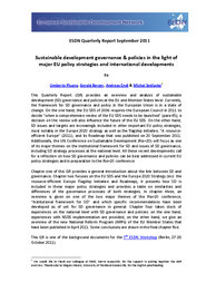 SD Governance & Policies in Light of Major EU Policy Strategies