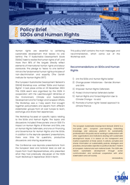 SDGs and Human Rights