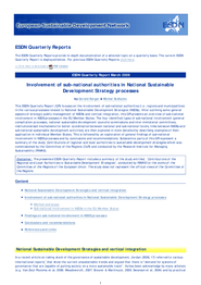 Involvement of Sub-national Authorities in NSDS Processes