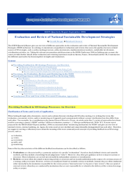 The Evaluations and Reviews of NSDS in European Countries