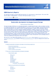 SD Strategies from Different World Regions Beyond Europe