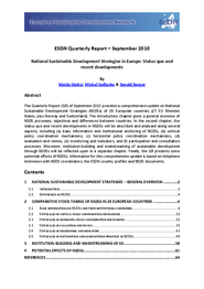 European NSDS: Status quo and Recent Developments