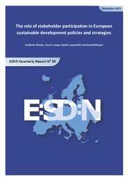 Role of Stakeholder Participation in European SD Policies