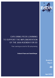 Peer Learning to Support 2030 Agenda Implementation