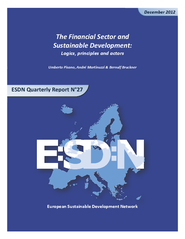 The Financial Sector and Sustainable Development